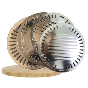 Kommerzielle SUS304 Runde Koreanische 265mm 280mm 295mm 320mm 330mm Edelstahl BBQ Grillplatte für Koreanische BBQ-Restaurants - Product Image 3