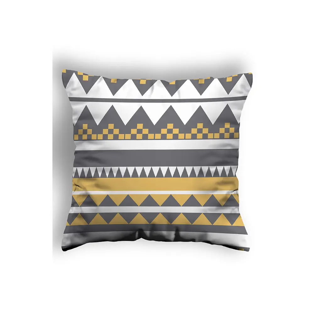 Spacial digital printed Throw Pillow Cover white yellow Home Decorative Pillow Micro Honeycomb Fabric Home Decorite