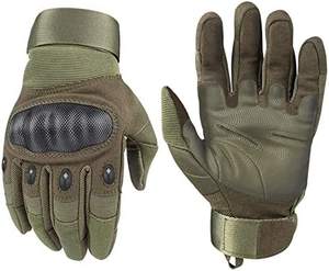 Guantes tácticos de cuero de dedo completo de alta calidad OEM Etiqueta Privada Protección cómoda para uso al aire libre - Product Image 6