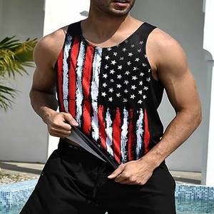 เสื้อกล้ามผ้าฝ้ายแขนกุดสำหรับใส่ไปยิมของผู้ชายเสื้อกล้ามรัดรูปสำหรับใส่วิ่งเล่นกีฬาออกแบบได้ตามต้องการฤดูร้อน - Product Image 4