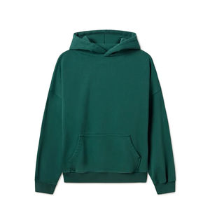 Men's 100% Cotton Oversized Pullover Hoodie High Quality Thick Fleece <b>Pocket</b> Custom Size Print OEM Service Winter Streetwear - Product Image 1