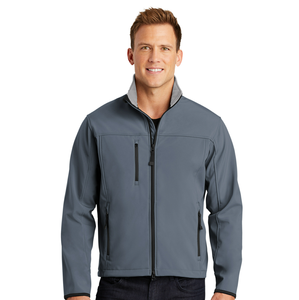 Chaqueta Softshell personalizada para hombre para uso en exteriores, transpirable, impermeable, con cierre de cremallera, patrón sólido para Primavera, diseño liso - Product Image 4