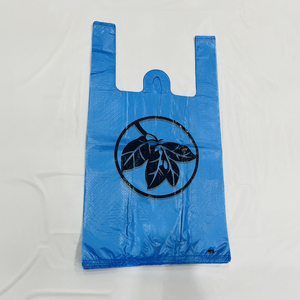 Sac d'emballage de t-shirt en plastique avec poignée de gilet de supermarché vente en gros emballage de stockage alimentaire réutilisable HDPE/LDPE - Product Image 3