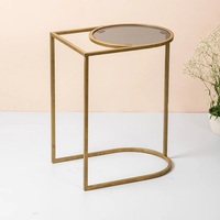 Plateau en bois pour cuisine et chambre décorative au prix de gros de l'Inde Table en fer forgé en métal durable et robuste