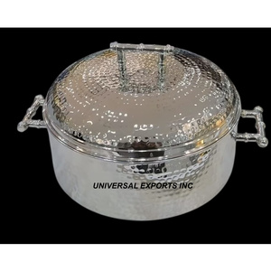 Marmite carrée en bois de nacre de qualité supérieure Casserole faite à la main vente chaude chauffe-aliments en métal décoratif - Product Image 4