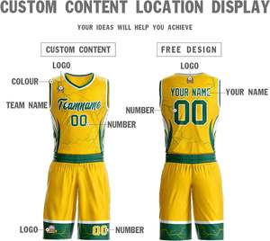 Ensemble d'uniformes de basketball personnalisables, design respirant pour les joueurs d'équipe - Product Image 2