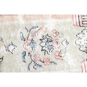 Alfombra de 2.3x4.6 pies, Alfombra Turca Vintage, Alfombra Oriental de Lana Azul y Blanca - Product Image 5