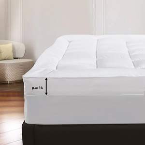 Two-Layer <b>Super</b> Microfiber <b>King</b> Size <b>Mattress</b> <b>Topper</b> 14 cm Rubber Frame 200x160 cm Hypoallergenic Pads <b>Mattress</b> Pads <b>Toppers</b> - Product Image 4