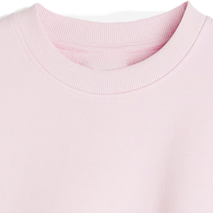 Sudadera Ecológica de Invierno para Mujer, Cuello Redondo, Bordada, Transpirable, de Forro Polar, Color Rosa Bebé, Resistente al Viento, Poliéster/Algodón - Product Image 2