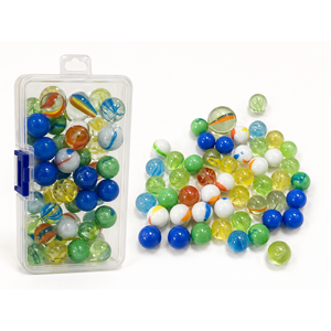 Caja de 40 Paquetes de Juegos de Canicas de Vidrio de 50 Piezas - Coloridas con un Lanzador para Edades de 5 a 7 Años EN STOCK en EE. UU. - Product Image 1