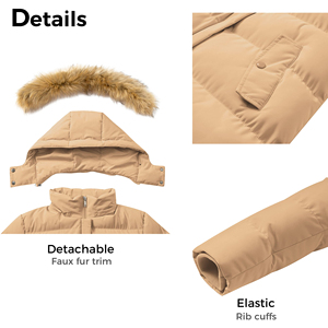 Chaquetas Parka de Diseñador al por Mayor con Capucha para Mujer, Logotipo OEM, Chaqueta de Invierno Acolchada Extra Grande para Mujer - Product Image 6