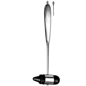 Marteau de percussion médical en acier inoxydable, construction professionnelle haute résistance, poignée confortable, réutilisable, diagnostic des réflexes - Product Image 4