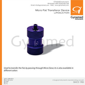 เครื่องมือ gynamed EU CE เครื่องมือผ่าตัดแบบแมนนวลได้รับการรับรองมาตรฐาน ISO อุปกรณ์การส่งผ่านไขมันขนาดเล็ก - Product Image 3