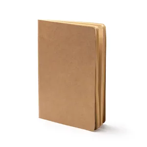 Quaderno Promozionale Ecologico A5 in Materiale Riciclato Color Nocciola - Product Image 1