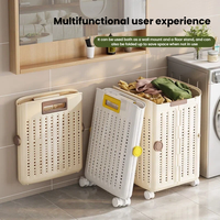 Panier à linge pliable mural, organisateur de rangement pour vêtements, panier à linge sale pliable, bac de tri des vêtements