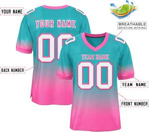 Personalizado Clubwear Streetwear Camisetas de fútbol americano Ropa deportiva Urbana Secado rápido Transpirable Malla de poliéster Sublimación Logotipo del equipo - Product Image 4