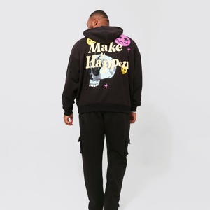 Custom Logo Print Cotton Blank-Casual Hoodies Tracksuit Fleece Embroidery Bulk-Heavyweight Plain Men's Hoodies - Product Image 6