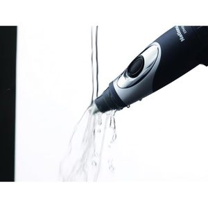 Tondeuse portable pour poils du nez et des oreilles, 180 grammes, noire, avec système de nettoyage par aspiration, alimentée par batterie et USB, pour usage domestique, en camping-car et en voiture - Product Image 1