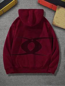 Sudadera con capucha de gimnasio de algodón 100% pesado con logotipo personalizado para hombre, ropa de calle negra de gran tamaño, sudaderas con capucha térmicas para invierno - Product Image 2