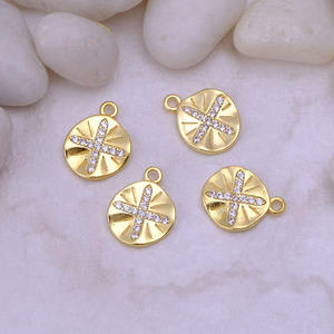 Laiton or pendentif connecteur simple boucle breloques bricolage trouver des composants pour artisanat bijoux accessoires - Product Image 3