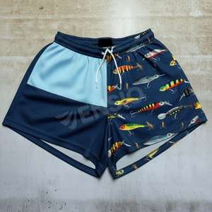 Short de rugby bicolore conçu sur mesure en gros Short de rugby australien de sublimation respirant avec poches - Product Image 1