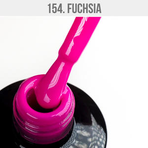 UV LED Gel Polish Color - Made in EU-CPNP-Violet-Gel Polish 154 - Fuschia 12ml - Mystic Nails - Product Image 2