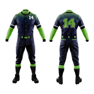 Conjunto Deportivo de Béisbol y Sóftbol Personalizado por Sublimación, 100% Poliéster, Secado Rápido y Transpirable, Camisetas y Pantalones con Impresión de Equipo - Product Image 1