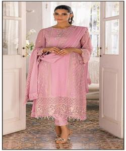 Mayorista Fabricante India Salwar Suit Kameez Elegante Gasa Lino Vestido Modesto Dubai Abaya Dos Piezas Invierno Abaya Set - Product Image 5