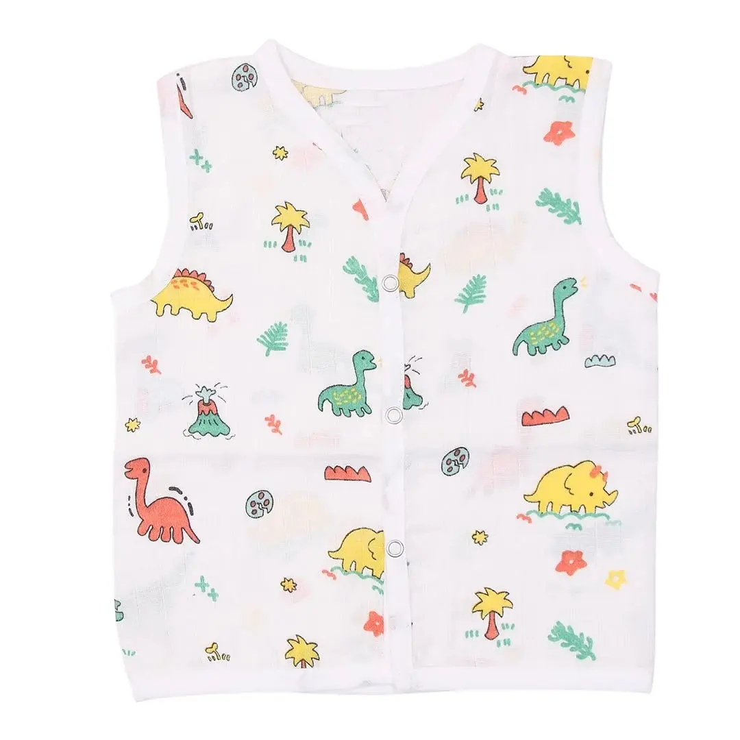 Katoenen Mousseline Baby Shirt Zeer Zacht Pasgeboren Baby Vest