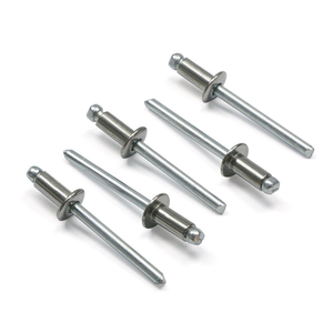 Remache ciego de aluminio con cabeza abierta tipo domo, certificado ISO, personalizable - Product Image 1