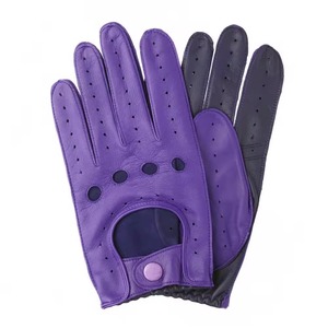 Guantes de conducción de invierno de cuero italiano hechos a mano, transpirables, deportes de verano, guantes de motociclista, ligeros, envío gratis - Product Image 5