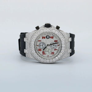 Customized Fully Iced Out High Quality Luxury Stainless Steel Hip Hop <b>Men</b> Moissanite Diamond <b>Wrist</b> <b>Watch</b> for <b>Mens</b> - Product Image 1