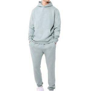 Ensemble Jogging Homme Tendance Deux Pièces Sweat à Capuche Pantalon de Jogging Personnalisable Survêtement Coupe Ajustée Coton Sport Extérieur Fitness - Product Image 1