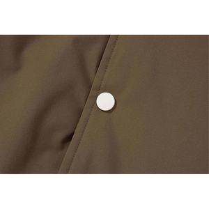 Chaqueta universitaria moderna ajustada para hombre en sarga ligera con acanalado en contraste Chaqueta universitaria de Estilo Vintage para hombre - Product Image 4