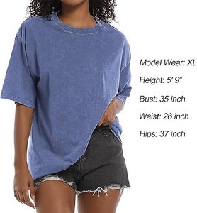 100% เสื้อยืดแฟชั่นเฮฟวี่เวท220กรัมเปิดไหล่ระบายอากาศได้ดีสีสันสดใส - Product Image 4