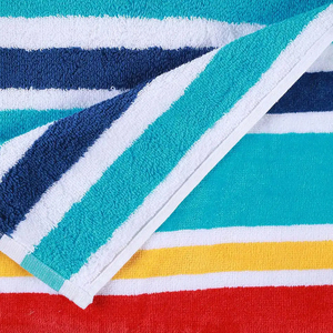 Serviette de plage de luxe 100% coton, haute qualité, pour la natation, les voyages, design personnalisé, prix de gros, logo, gym, sport - Product Image 6