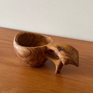 Smooth Hand Polished Wooden Kuksa Travel <b>Mug</b> Nature Friendly Wooden Kuksa <b>Mug</b> For Eco Users Handcrafted Wooden Kuksa <b>Soup</b> Cup - Product Image 1