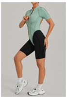 Combinaison de sport d'automne à col montant, tenue de yoga moulante dos nu pour femme, combinaison de course et d'entraînement, vêtements de sport actifs