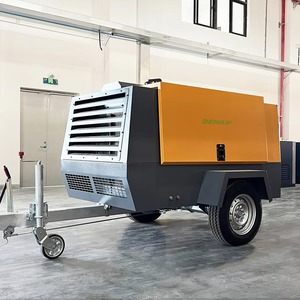 Trailer Mounted Industrial Pneumatic Compressor Portable Screw Air Compressor for <b>Sandblasting</b> Drilling Rig Use - Product Image 5