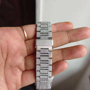 Reloj con Incrustaciones de Diamantes para Hombre, Reloj de Diamantes Moissanite VVS, Relojes de Diamantes Completos de Estilo Hip Hop para Hombre - Product Image 2