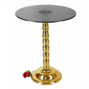 Azora Industries Dessus de table d'appoint en aluminium moulé Design moderne et élégant Métal massif Table d'appoint de chevet de qualité supérieure - Product Image 6