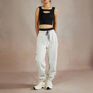 Pantalons de survêtement 100% coton pour femmes New Gym Fitness Workout Track Joggers avec Logo personnalisé Respirant pour les Sports d'hiver - Product Image 4