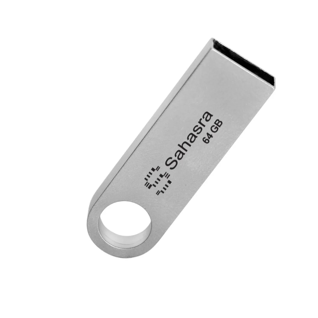 High Quality New Metal Mini USB 3.0 64GB White Flash Drive with 5-Year Warranty From Sahasra