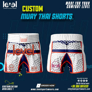 กางเกงขาสั้นมวยไทยแบบเบาสำหรับเด็กและผู้ใหญ่อุปกรณ์ต่อสู้ - Product Image 5