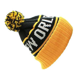 Prix de gros Bonnets de luxe 100% Acrylique Chapeaux en tricot à revers chauds Logo personnalisé pour hommes et femmes Style pêcheur uni solide - Product Image 3