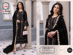 ชุดเดรสแฟนซีชุดซาลวอร์ผ้า Georgette และชุดเดรสแฟนซีพร้อมลำดับงานปักและซัพพลายเออร์งานฝีมือจากอินเดีย - Product Image 5