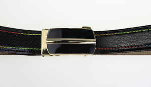 Cinturón de Cuero Italiano de Lujo para Hombre, Diseño Elegante, Cinturón de Vestir Premium, Estilo Casual, Cuero Genuino, Estilo Moderno, Hebilla Cuadrada de Aleación - Product Image 6