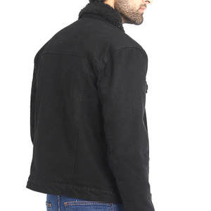Chaqueta vaquera de invierno para hombre OEM servicio personalizado a prueba de viento cómoda tela de algodón prendas de vestir exteriores diseño de ropa de calle moderna - Product Image 3