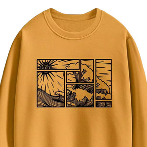 Sweat-shirt d'hiver uni à impression sérigraphique, logo personnalisé, pull décontracté, chaud, confortable, style streetwear, polyester/coton - Product Image 3