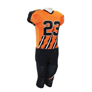 Personalizable Fútbol Americano Bandera Aparejos Sarga Uniformes Transpirable Jersey y Pantalones Nuevo Diseño - Product Image 2